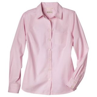 Merona Womens Favorite Button Down Shirt   Oxford   Pink   XXL