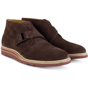 Cole Haan Mens Christy Wedge Monk Chukka Snuff Suede Boots, Size 12 M   C12036