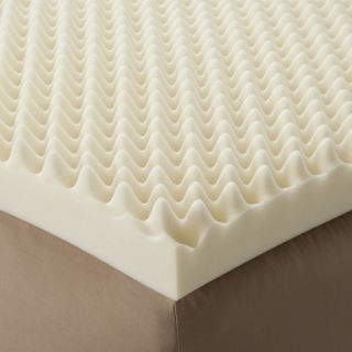 Enhance Highloft 4 Memory Foam Topper   White (Queen)