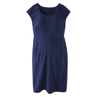 Liz Lange for Target Maternity Short Sleeve Ponte Dress   Blue L