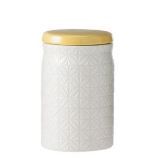 Threshold Ceramic Mini Food Canister   White/Yellow