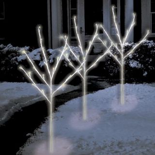 Warm White LED Twig Tree Path Lights (3)