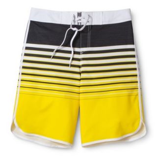 Mossimo Supply Co. Mens 11 Striped Boardshort   Hi Lite Yellow 38