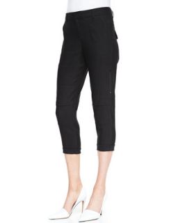 Womens Slim Cropped Cargo Pants   Vince