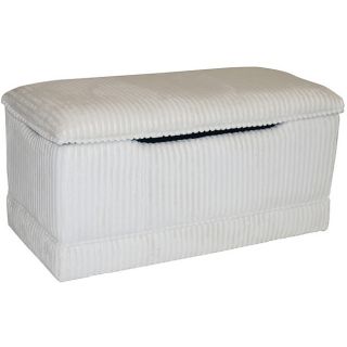 Magical Harmony Kids Ivory Chenille Deluxe Toy Box
