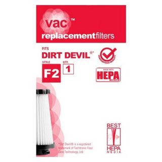 Dirt Devil Type F2 Vacuum Filter (1 Pack), AA40002