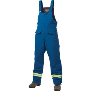 Tough Duck Flame Resistant Lined Bib Overall   Royal Blue, 5XL, Model F77602