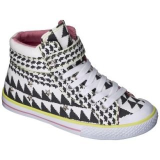 Girls Xhilaration Garalee High Top Sneakers   Black/White 3
