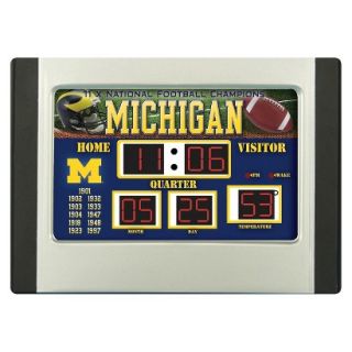 Team Sports America Michigan Scoreboard Desk Clock