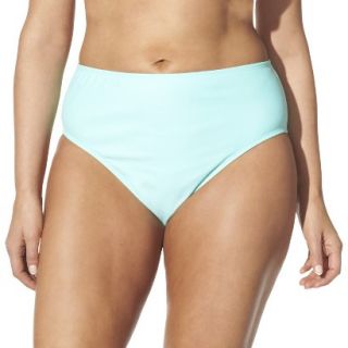 Womens Plus Size Bikini Swim Bottom   Green Mint 16W