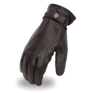First Classics Mens Mid Weight Military Style Motorcycle Gloves   Black, XS,
