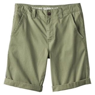 Mossimo Supply Co. Mens Cuffed Corduroy Shorts   Chive Green 32