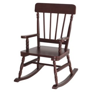 Kids Rocking Chair Levels of Discovery Classic Rocker   Red Brown (Cherry)