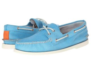 Sperry Top Sider A/O 2 Eye Washed Mens Lace Up Moc Toe Shoes (Blue)