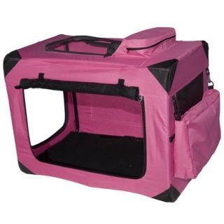 Pink Deluxe Portable Soft Crate