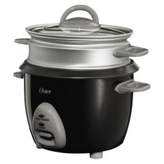 Oster 6 Cup Rice Cooker and Steamer   Black