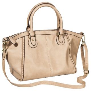 Merona Braided Weave Satchel Handbag with Removable Crossbody Strap   Tan