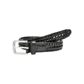 Dockers Leather Braided Belt, Black, Mens