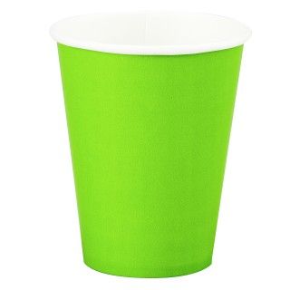 Fresh Lime (Lime Green) 9 oz. Paper Cups
