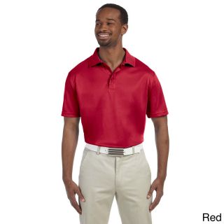 Harriton Mens Polytech Sport Polo Red Size XXL