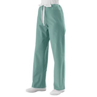 Medline Unisex Reversible Scrub Pants with Drawstring   Misty Green (X Large)