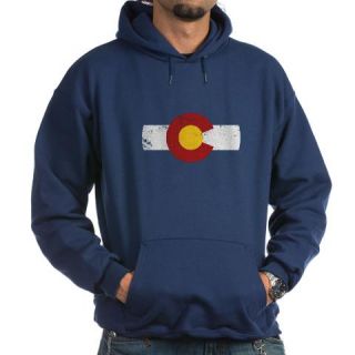  Vintage Colorado Flag Theme Hoodie (dark)