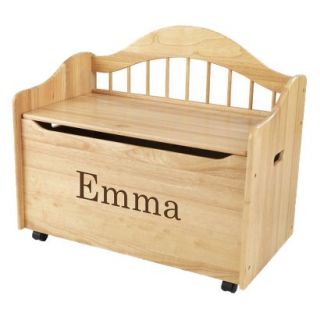 Kidkraft Limited Edition Personalised Natural Toy Box   Brown Emma