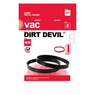 DirtDirt Devil Type 4/5 Vacuum Belt (2 Pack), AA20045