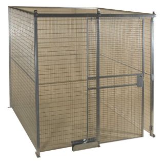 AK Quik Fence Security Room   12ft.W x 12ft.D x 8ft.H, 4 Sided, Model