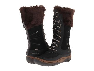 Merrell Decora Prelude Waterproof Womens Hiking Boots (Black)