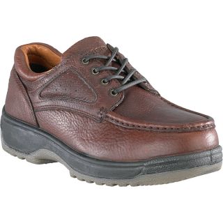 Florsheim Steel Toe Lace Up Oxford Work Shoe   Dark Brown, Size 11, Model FS2400