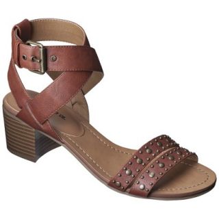 Womens Mossimo Supply Co. Kat Block Heel Sandal   Cognac 6.5