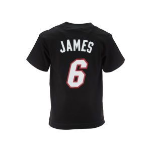 Miami Heat Lebron James Profile NBA Kids Name And Number T Shirt