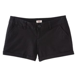 Mossimo Supply Co. Juniors Mid Length Woven Short   Black 7