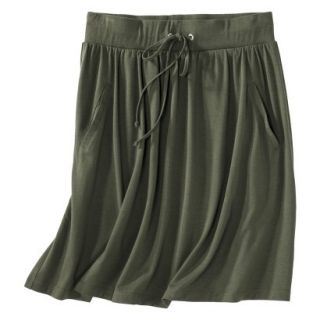 Merona Womens Front Pocket Knit Skirt   Moss   XXL