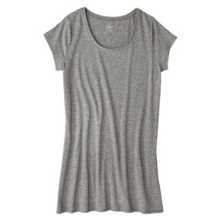 Mossimo Supply Co. Juniors Plus Size Short Sleeve Tee Shirt Dress   Gray X