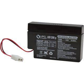 UPG Sealed Lead Acid Battery   AGM type, 12V, 0.8 Amps, Model UB 1208P