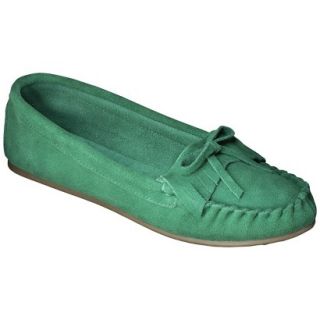 Womens Mossimo Supply Co. Genuine Suede Lark Moccasin   Green 7