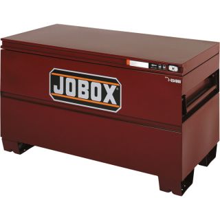 Jobox 48 Inch Heavy Duty Steel Chest   Site Vault Security System, 15.4 Cu. Ft.,