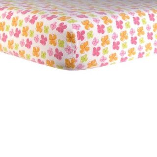 Floral Flannel Fitted Crib Sheet