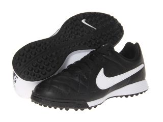 Nike Kids Jr Tiempo Genio Leather TF Kids Shoes (Black)