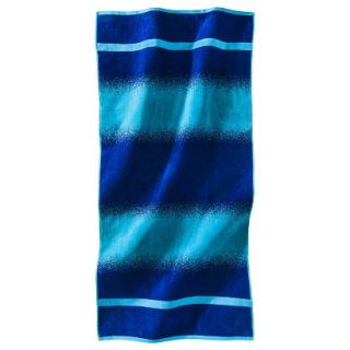Ombre Jaquard Beach Towel   Blue