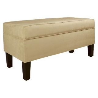 Skyline Bench Custom Upholstered Contemporary Bench 848 Velvet Buckwheat