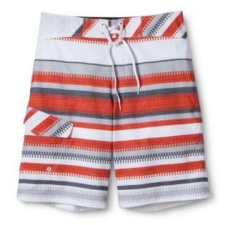 Mossimo Supply Co. Mens 11 Striped Hybrid Short   Ripe Red 32