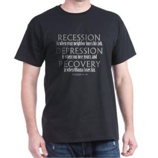 Recession, Depression & Recovery Dark T Shirt