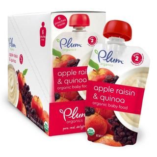 Plum Organics 2nd Blends Apple, Raisin   Quinoa 3.5 ounce Pouch (pack Of 6)