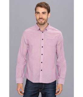 Descendant Of Thieves Stop The Violet L/S Woven Mens Long Sleeve Button Up (Purple)