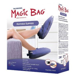 Magic Bag Heatable Slippers, Blue   Medium