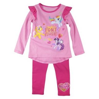 My Little Pony Infant Toddler Girls Top and Bottom Set   Pink 2T