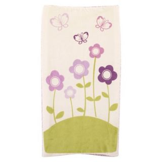 CoCaLo Plushy Butterfly Floral Changing Pad Cover